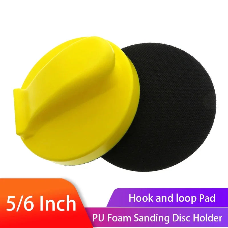 5/6 Inch Hand Sanding Block PU Foam Sandpaper Backing Polishing Pad