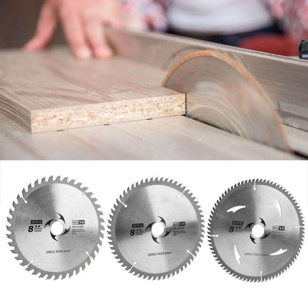 Carbide Saw Blade Circular Saw Blade Carbide Wood Chipboard Plywood Cutting Disc Woodworking 8 inch Circular Saw Blade Saw Blade