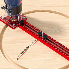 3-in-1 Router Circle Cutting Jig, Woodworking Milling Groove Bracket, Aluminum Circular Auxiliary Tool