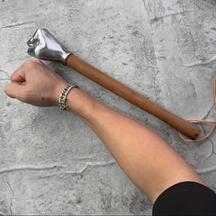 Stainless Steel Hammer with Wooden Handle- High Hardness, Durable, and Rust-Resistant, Ideal for Outdoor Use, Multi-Purpose Tool