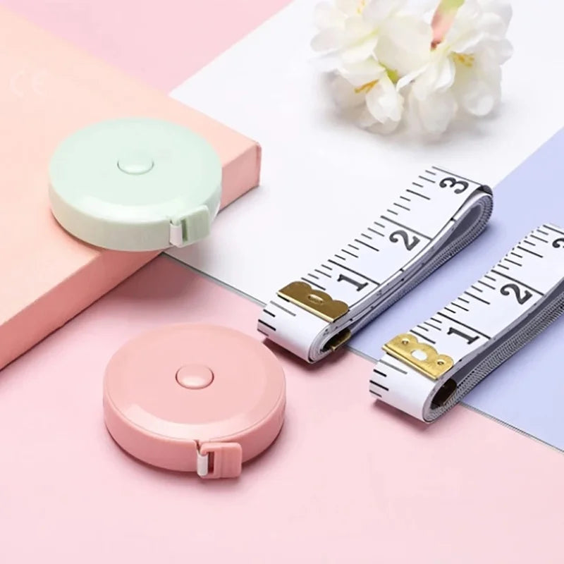 Mini Tape Measure Retractable Body Measurement Tape Measuring Ruler Double Scales Metric Meter Ruler Tailor Craft Measuring Tool