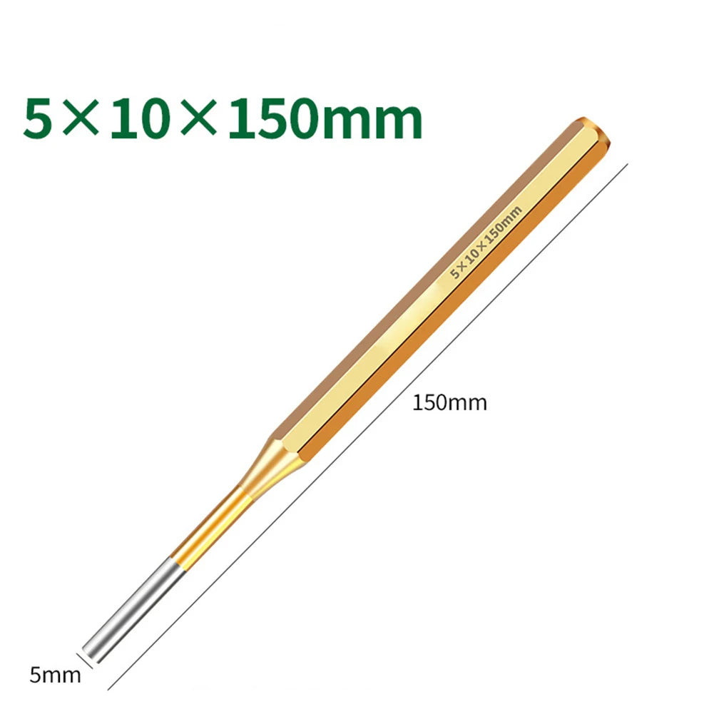 1pc Brass Punch 150mm Roll Pin Center Punch Tool 2/3/4/5 6 8 10mm Remover Heavy Duty Chisel Cone Punch For Machinery Maintenance