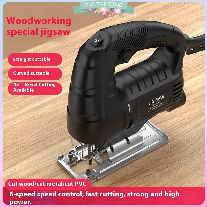 Electric Jigsaw Small Handheld Woodworking Saw Electric Saw Home Wood Cutting Machine Reciprocating Saw