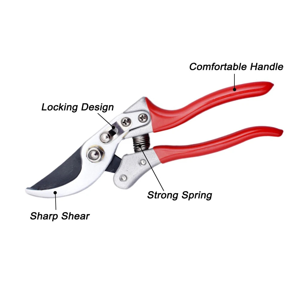 Pruning Shear Pruner Garden Scissor Multifunctional Floral Tree Branch Scissors for Trimming Shaping Landscaping Garden Shears