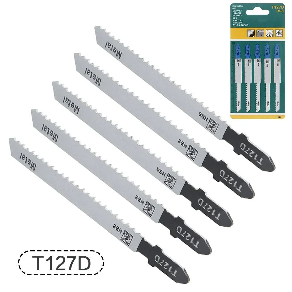 Jigsaw Blades Set for Wood and Metal Cutting 100mm HCS T101B T101D T144D T101BR T244D T127D T111C T111D