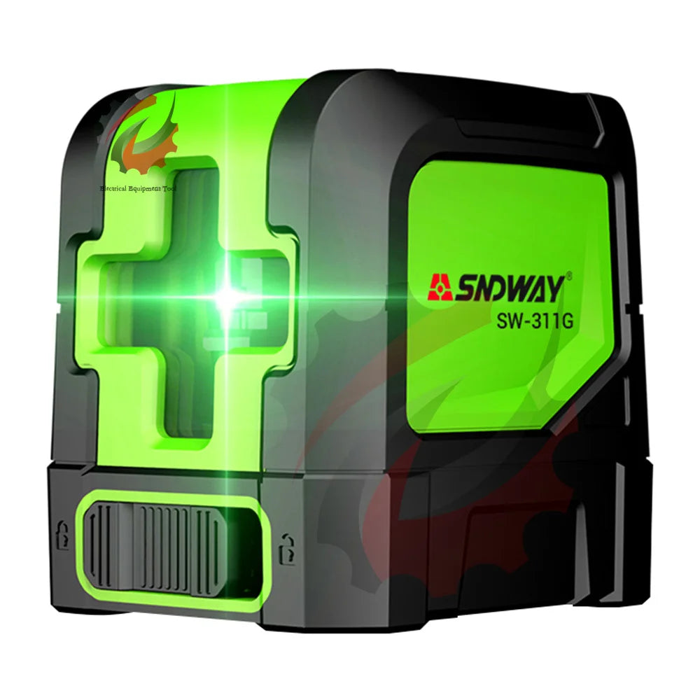 Laser Level 2 Lines Cross Green Level Laser Horizontal Vertical Nivel Laser 15m Dustproof Waterproof Self-Leveling Laser Level