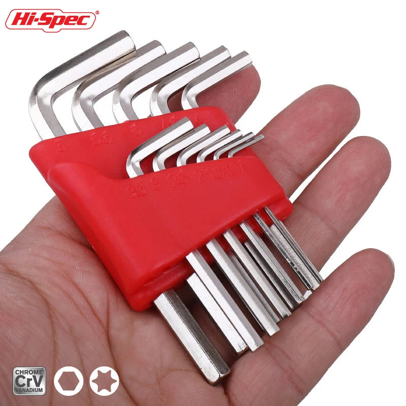 Metric Allen Wrench Set 5/8/11 Pcs With L Wrench Keys Short Arm Design For Easy Transport Perfect For Home And Auto Repairs