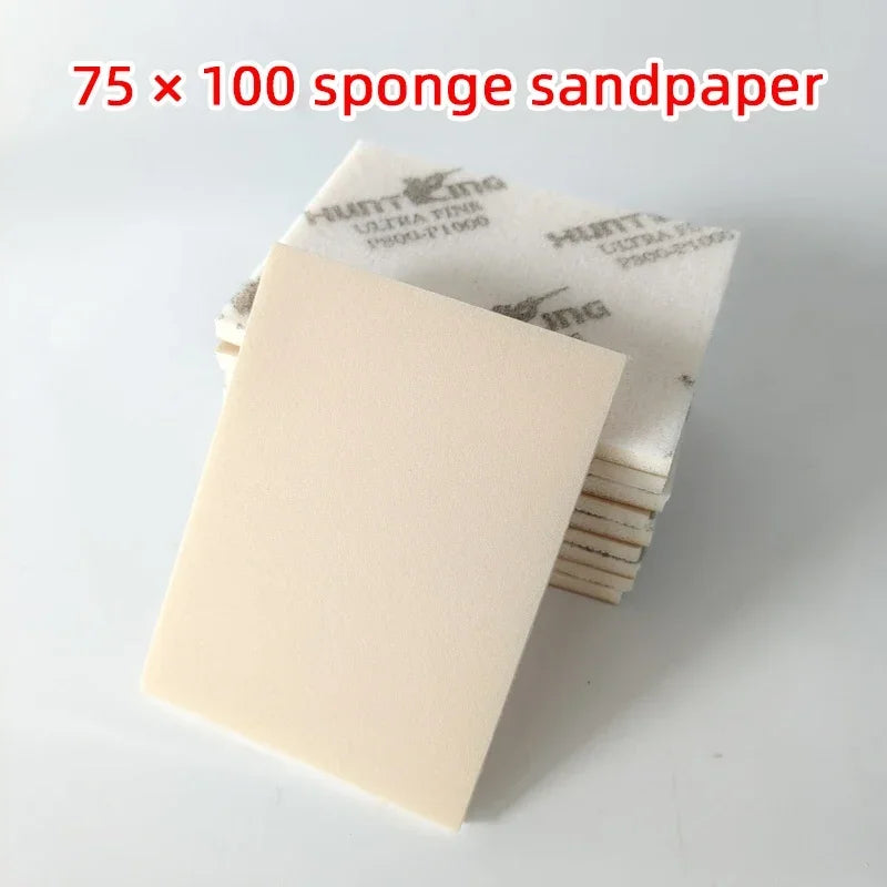 Sponge Sandpaper abrasive grinding 75*100mm Sanding Block Dry Polishing Car Bodywork Fine Coarse Grit Abrasive Tools400-3000grit