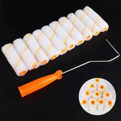 10pcs Wall Paint Roller Brush Dense Bristles Latex Paint Roller with 4 Inch Rollers For Painting Walls, Cabinets, Doors, Fences