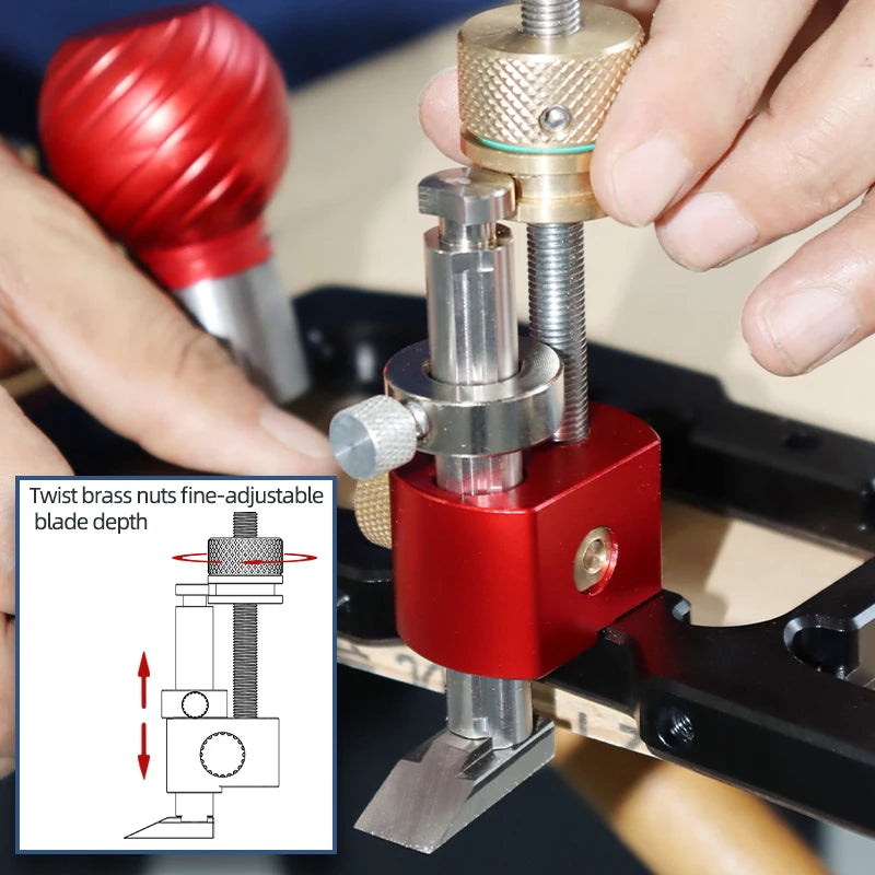 ENJOYWOOD Router Plane Precision Depth Adjustment Ergonomic Design Versatile Cutting Hand Tool Woodworking Smooth Finish