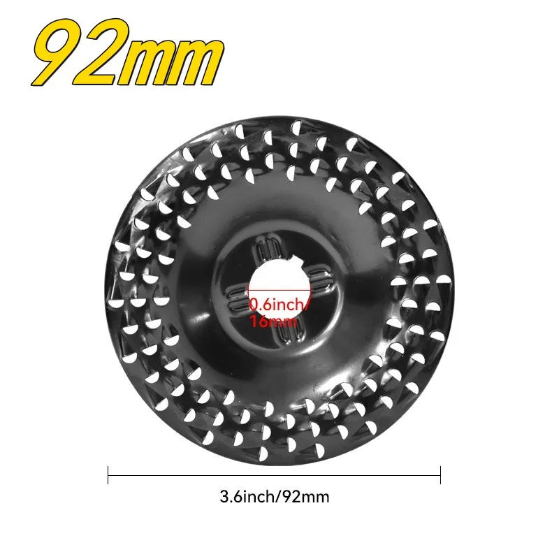 92/125mm Grinder Wheel Disc Wood Shaping Wheel Grinding Discs for Angle Grinders Woodworking Sanding Rotary Abrasive Tools