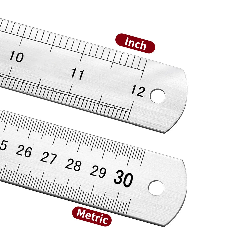 Combination Square 0-300mm Carpenter Square Angle Ruler 45/90 Degree Marking with Precision Etched Scales