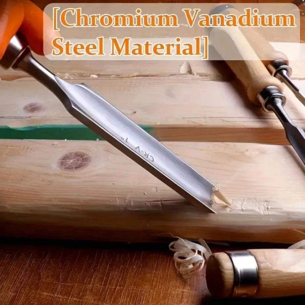 Professional Wood Carving Chisels 4PCS Set Half Gouge Woodworking Tool for Sculpture