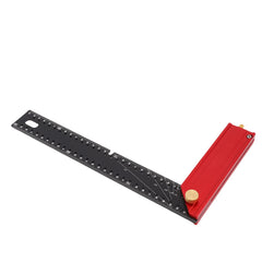 Carpenter Square Ruler Metric 300mm Aluminum Alloy Framing 90 Degree Right Angle Measurement Adjustable Marking Accurate