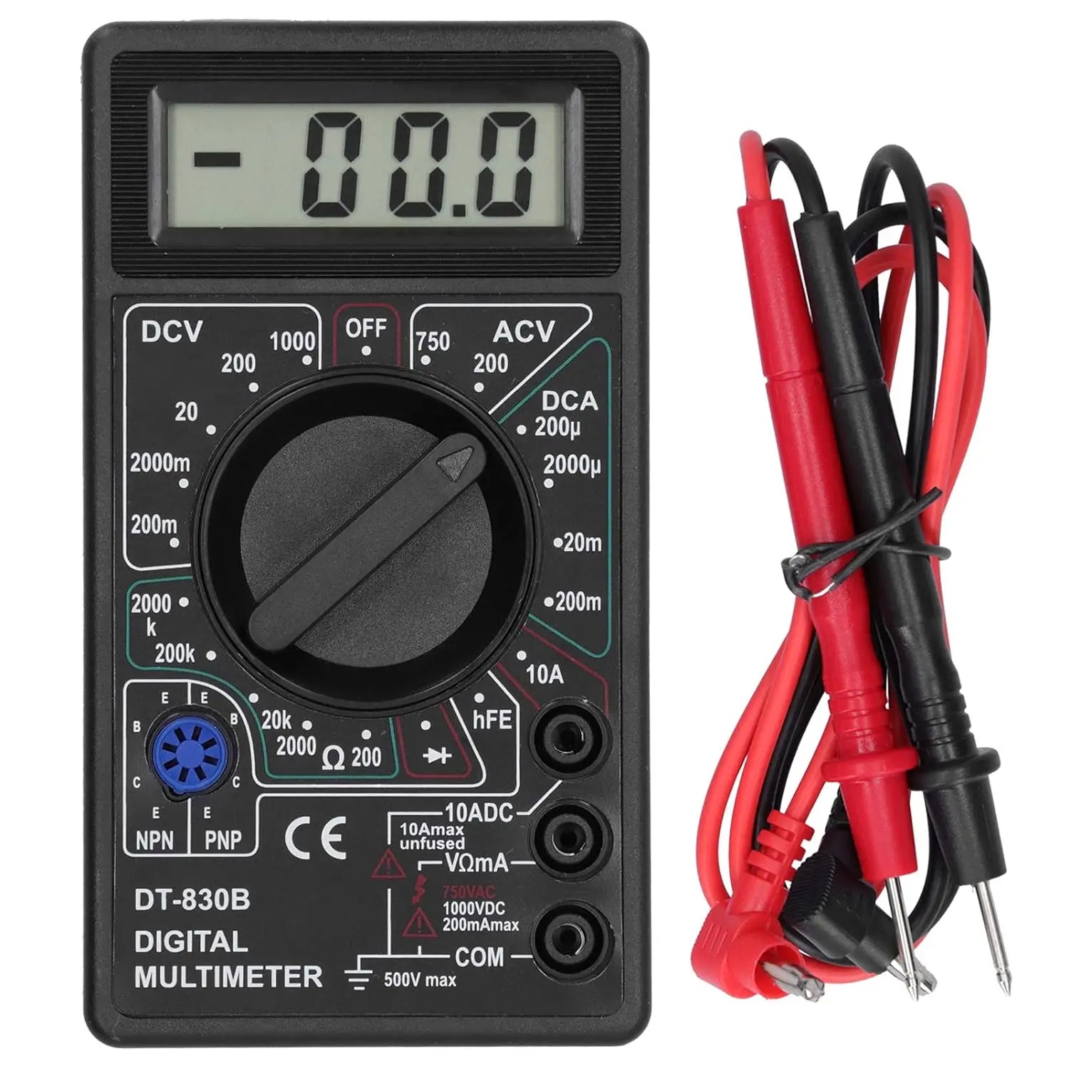 1/2pc Digital Multimeter Tester, DT830B Electrical Voltmeter Ammeter Portable Volt Multi Meter Car Battery Tester Circuit Tester