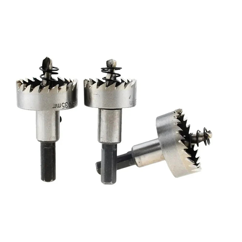 12Pcs HSS Hole Saw Cutter Set High Speed Steel Drill Bits for Stainless Steel Metal Wood Drilling Power Tool Accessories