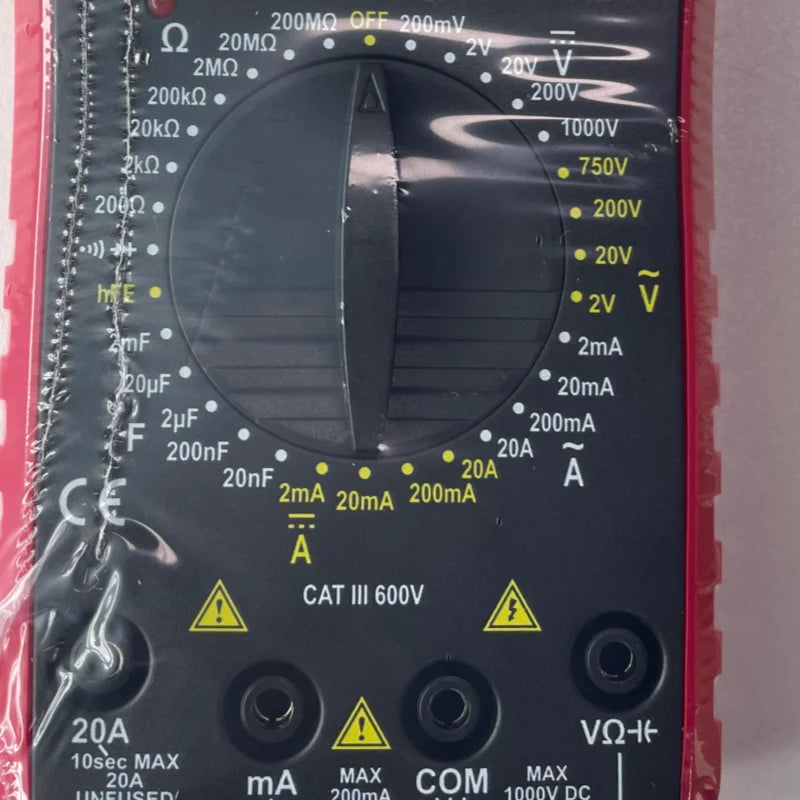 Digital Multimeter:AC/DC LCD Digital Multimeter 1000V Voltmeter Ammeter Ohm Tester High Safety Handheld Meter (Not Batteries)