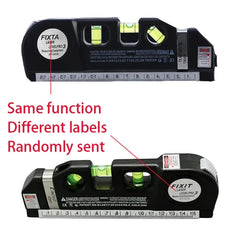 Laser Level Line Tool Multipurpose Laser Level Kit Standard Cross Line Lase Measure Tape Ruler With Metal Tripod Stand