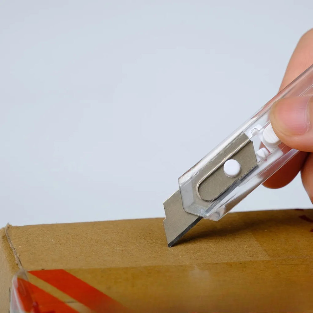 Folding Utility Knife Box Cutter for Cardboard Boxes Art Knife Utility Minimalist Office Paper Cutting Knife Desktop Stationery