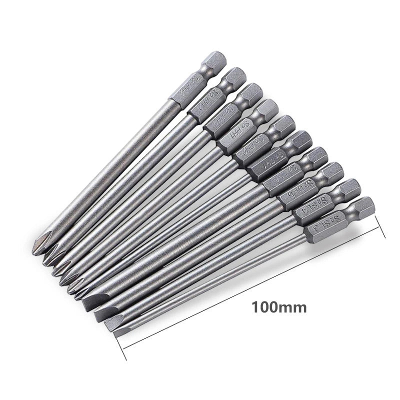 Screwdriver Set Strong Magnetic Batch Head Steel Slotted Phillips Screw Driver Bits Car Repair Utility Electric Tool Accessories