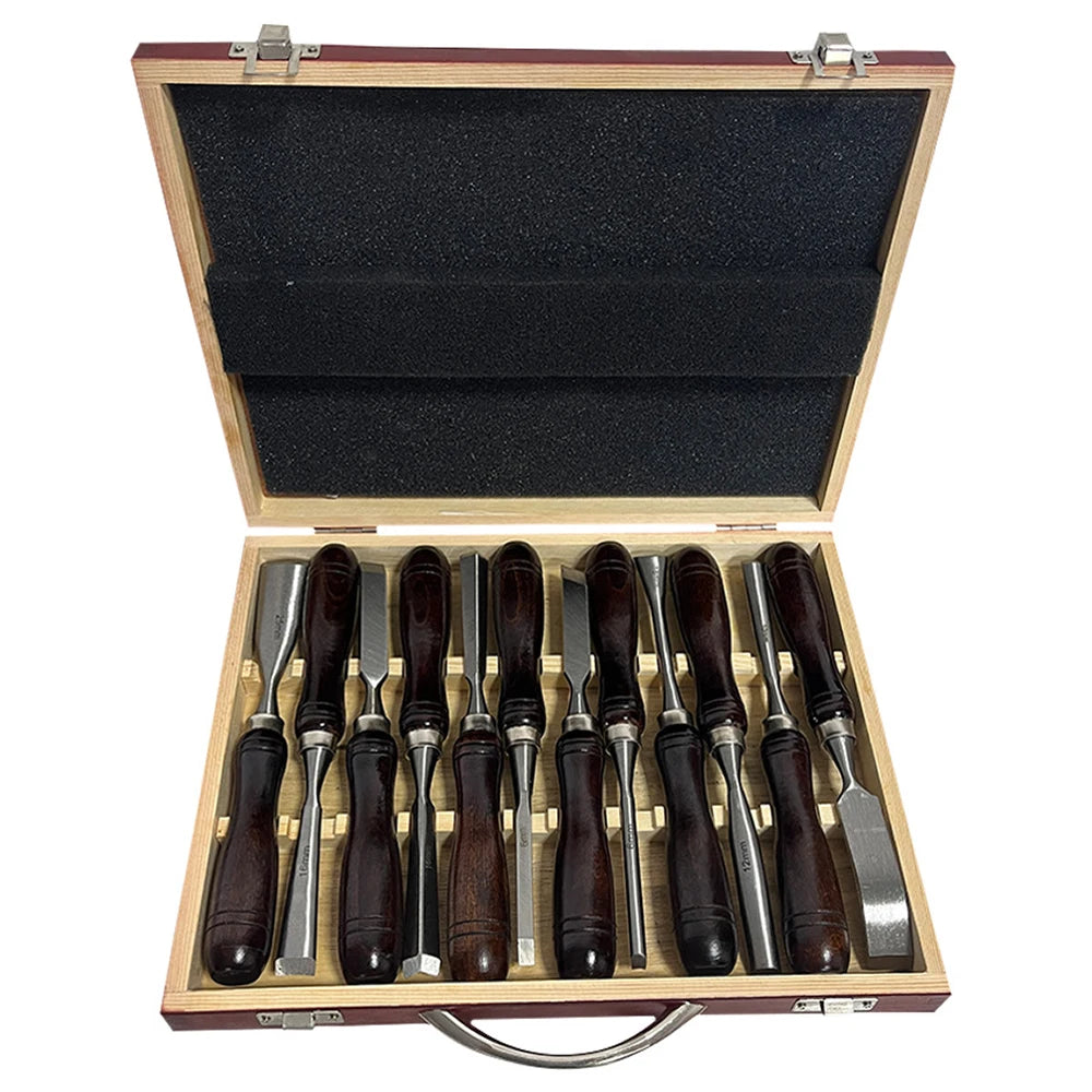 Wood Carving Knife Chisel Woodworking Cutter Hand Tool Set Carpentry Flat Chisel DIY Cutter Professional Sculptural Wood Chisel