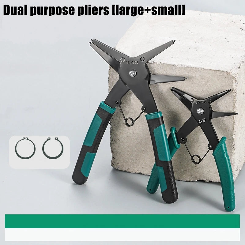 Snap Ring Plier Type Circlip Pliers Multifunctional Crimp Tool Internal External Ring Remover Retaining Circlip Pliers Hand Tool