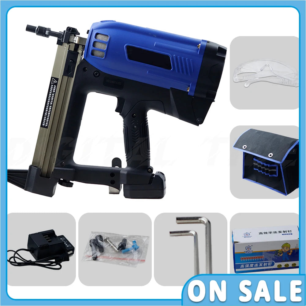 Nail-shooting Electrician Special Grasping Concrete Electric Nail Gun Air Row Straight Cement Wall Reinforcement Tools Equipment
