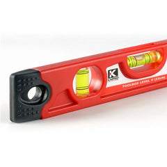 Kapro-Magnetic Spirit Level, 45 ° Horizontal Vertical Bubble Level, Tough Rubber Construction Leveling Tool, 23cm
