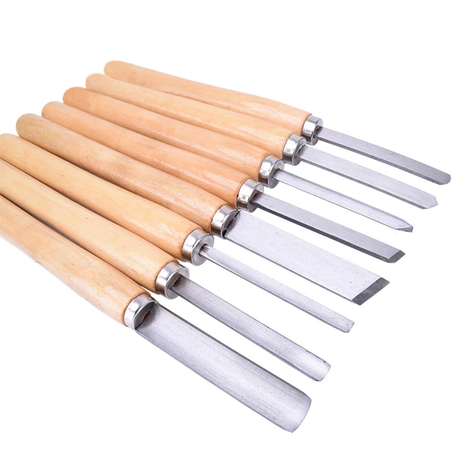 Wood Lathe Chisel Set Turning Tools Woodworking Gouge Skew Parting Spear Woodworking Turning Tools