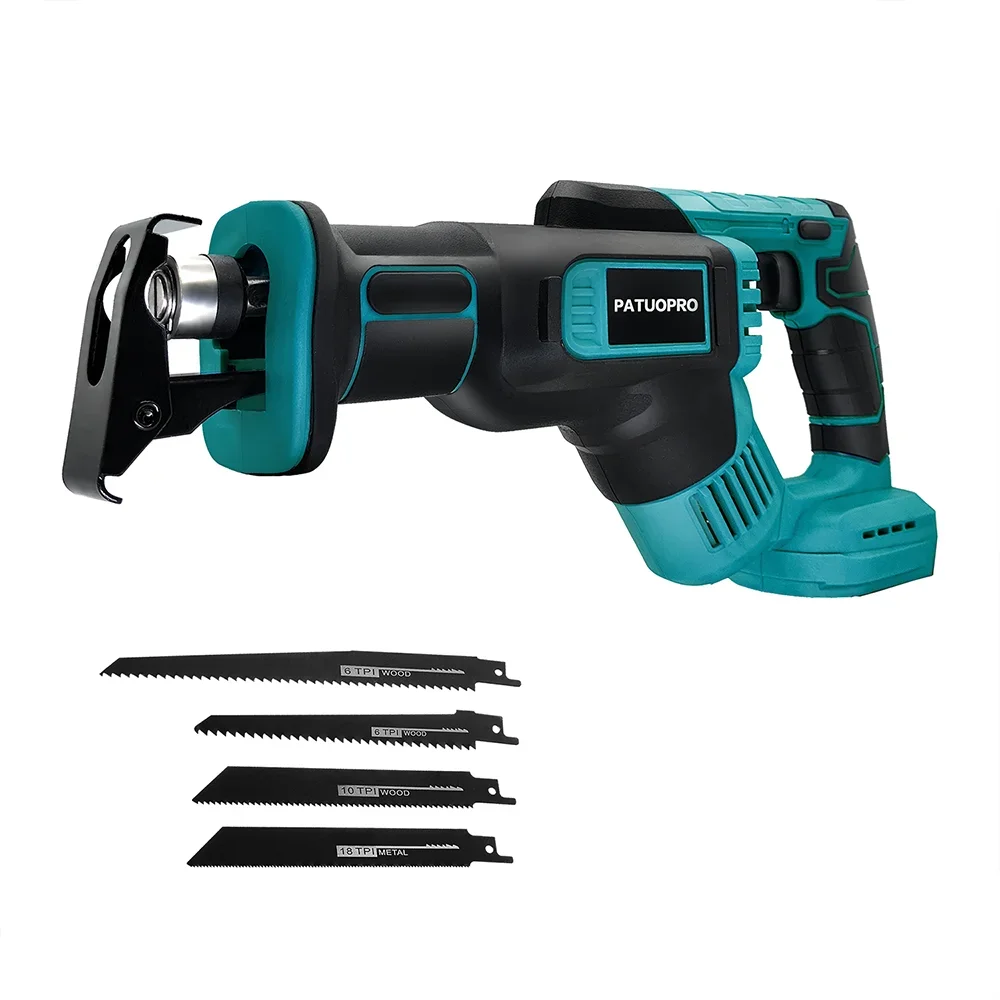 Electric Cordless Reciprocating Saw 4 Blades Makita 18V Battery