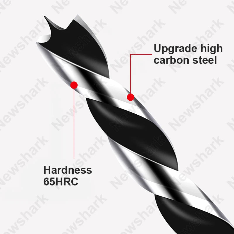 8-piece Woodworking Bit, 3-10mm Fried Dough Twists Bit set Woodworking Bit titanium Coating Woodworking Metal Bit Tool