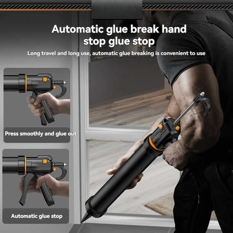 Caulk Gun Universal Silicone Glue Applicator With Non-Drip Tip For Home Kitchen Bathroom Basic Sealant  Maintenance Too