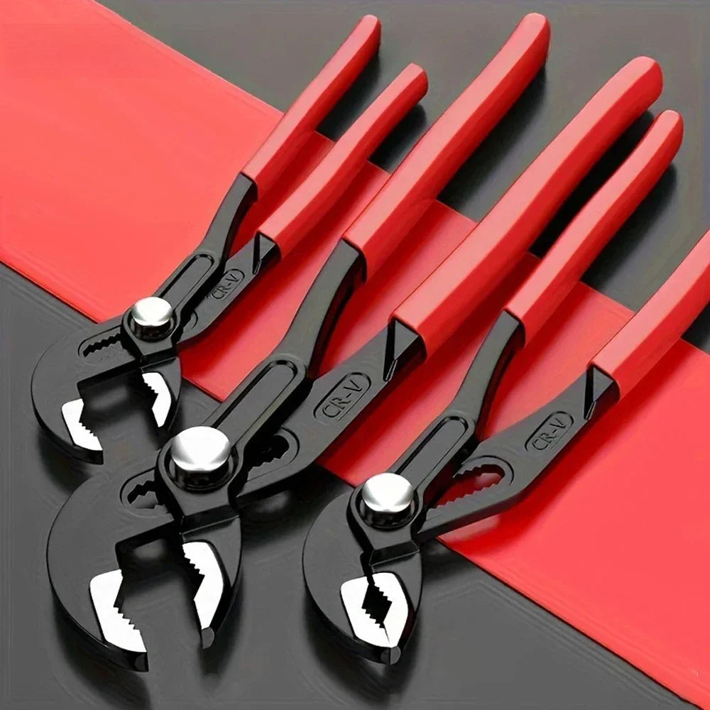 7 Inch Quick Adjust V Jaw Tongue Groove Pliers - Universal Plumbing Pliers & Water Pump Pliers for Efficient Plumbing Work