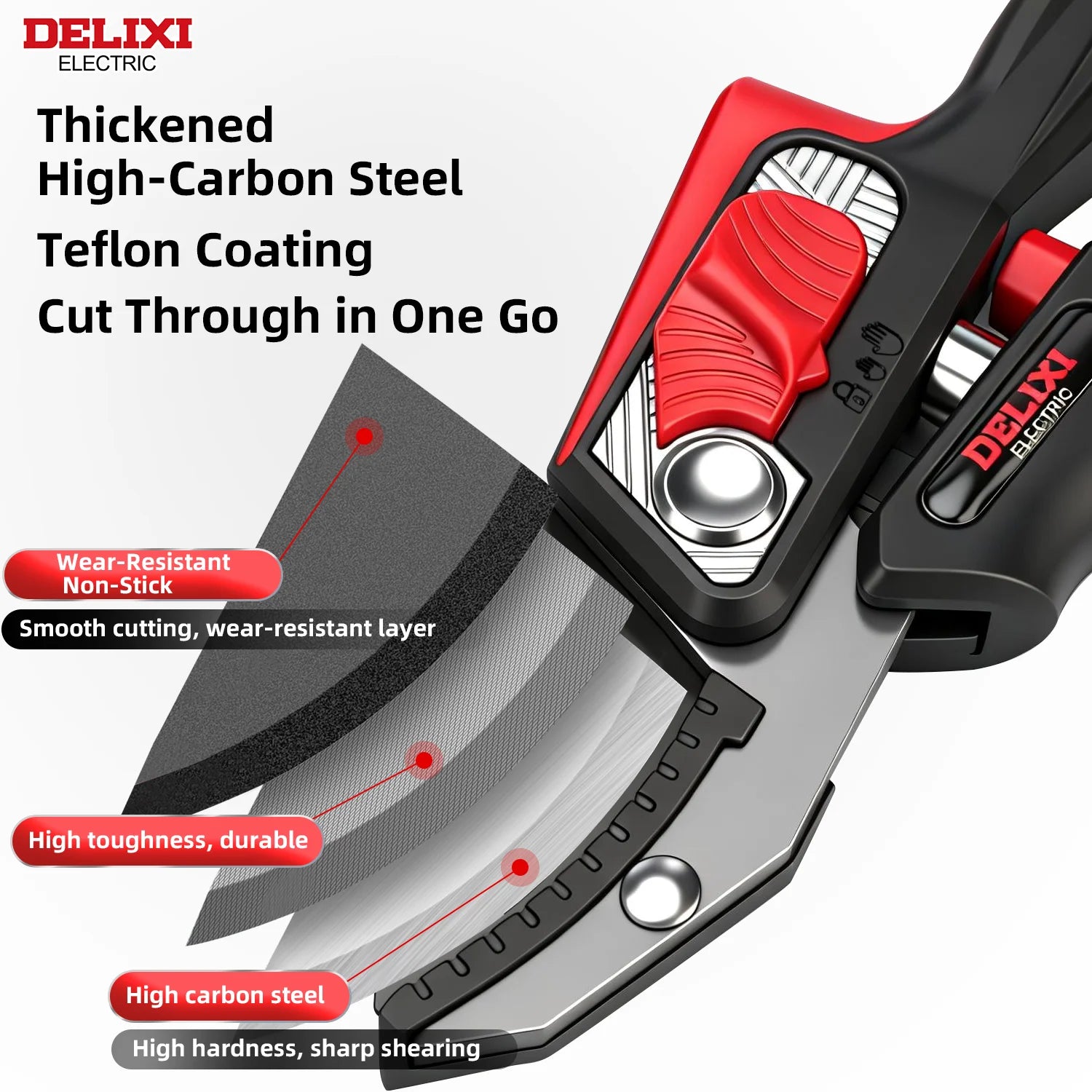Pruning Shears 9inch Professional Garden Scissors Heavy Duty Hand Tools for Gardening Sharp Bypass Secateurs for Plants Trimming