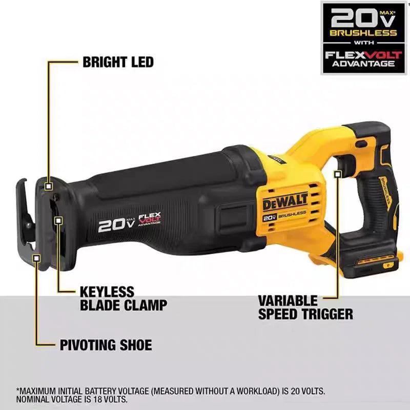 Reciprocating saw - a cordless saw suitable for heavy-duty cutting tasks