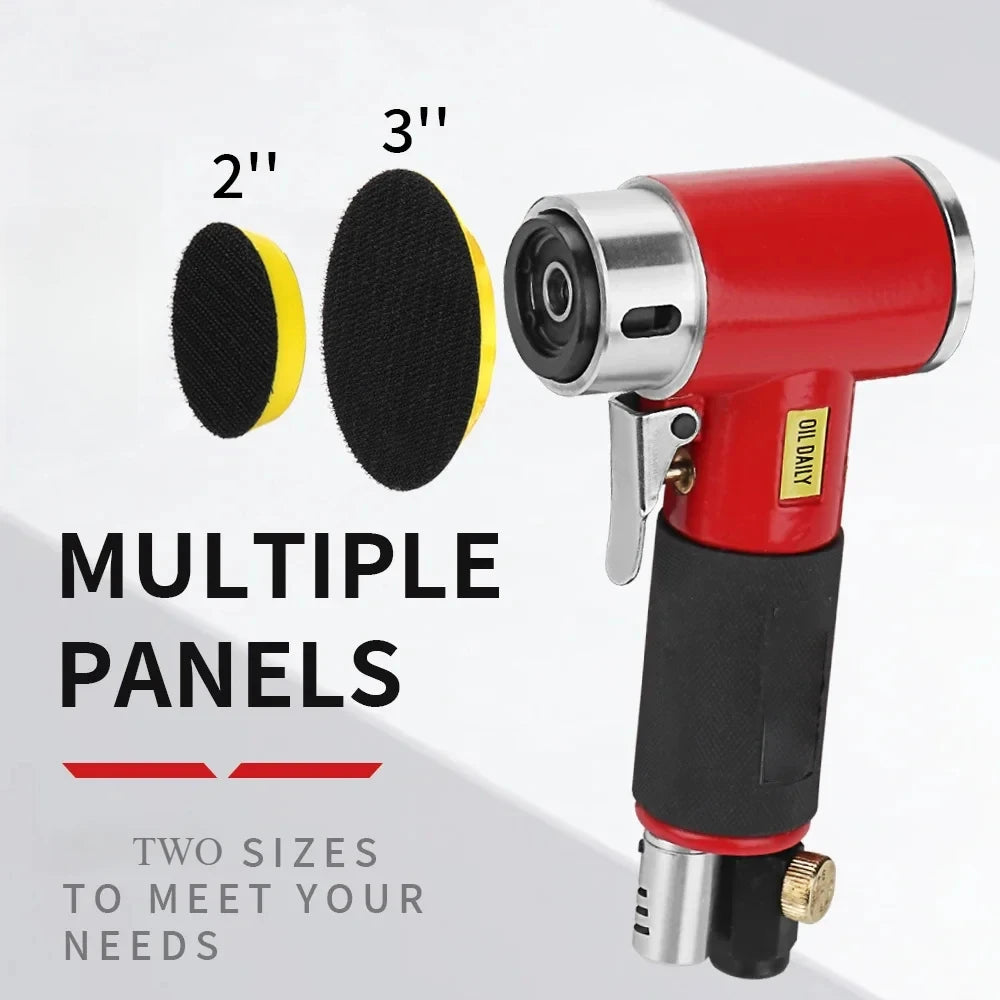 New Protable Random Orbit Air Sander Mini Pneumatic Grinding Machine for Car Polishing High Speed Air Powered Sanding Polisher