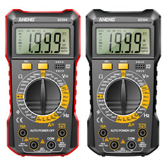 Digital Multimeter Multifunctional AC/DC Voltage Tester 2000 Counts Voltage Resistance Meter Handheld for Diode/Transistor Check