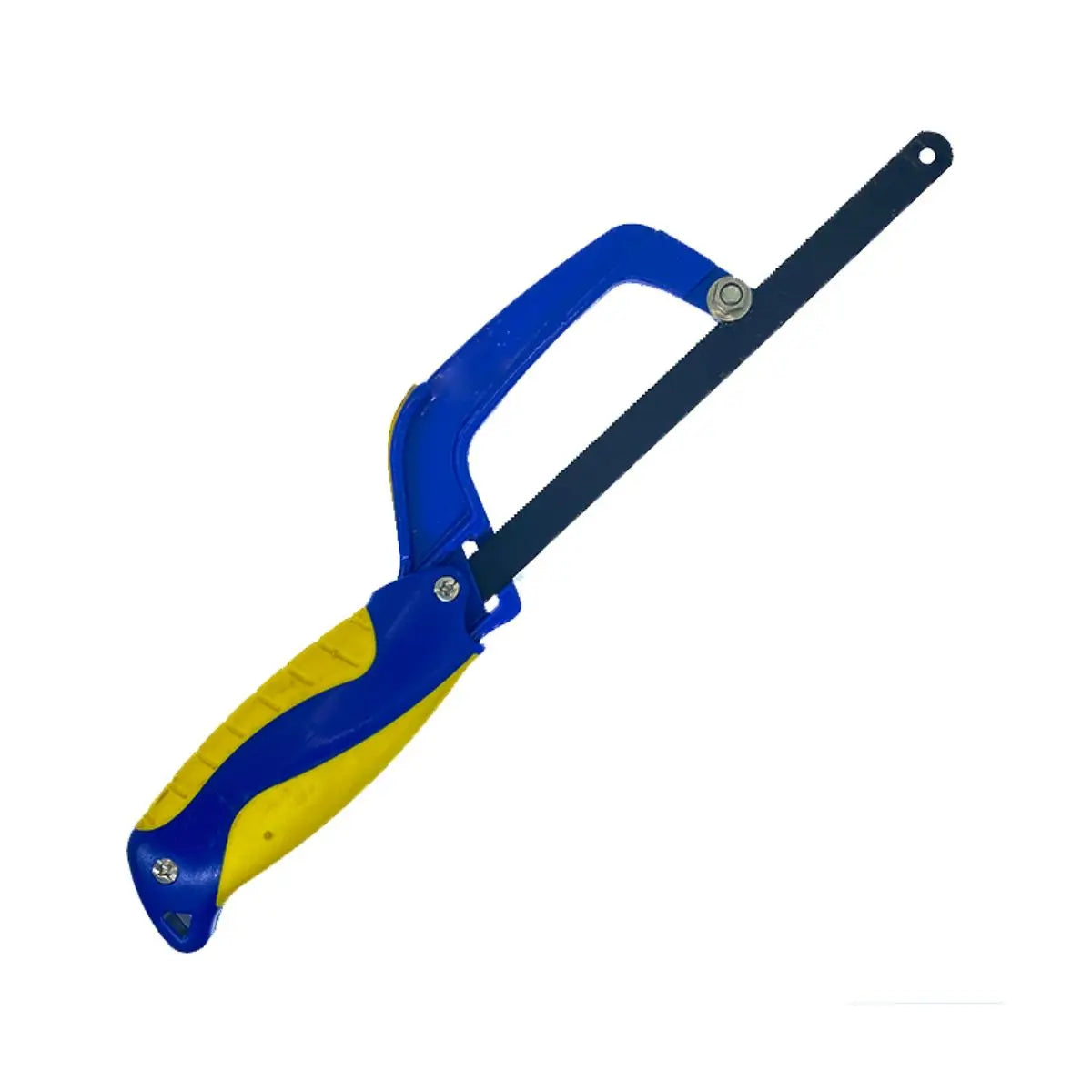 Heavy Duty Mini Hacksaws Aluminum Frame Compact Hack Metal Cutter 10" Flexible Bi-Metal HSS Saw Blade for Woodworking Hand tool