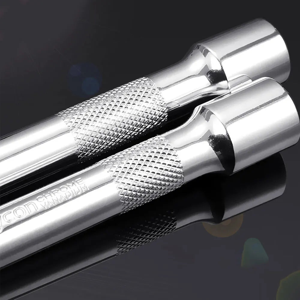 1/4" 3/8" 1/2" Socket Ratchet Wrench Extension Bar 50/75/100/125/150/250mm Long Bar Steering Sleeve Connecting Rod Accessories