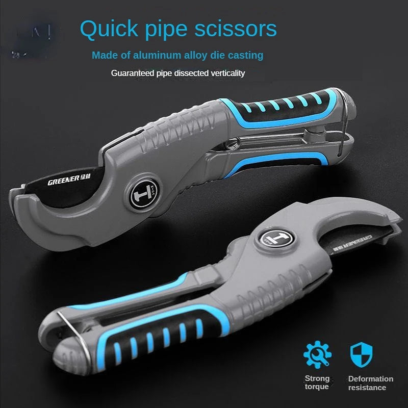 Pipe Cutter 0-42MM PVC/PPR Aluminum Alloy Plastic Tube Cutting Tool Ratchet Cutter Scissors Plumbing Manual Cutters Hand Tools