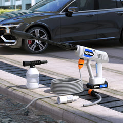 DayPlus Portable 20V Pressure Washer Kit w/Foam Nozzle & 5M Hose, 1.5Ah Cordless Water Pump