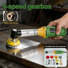 6-Speed Electric Die Grinder Multi-Function Rotary Tool Handheld Angle Grinder for Wood Carving, Metal Polishing & Engraving