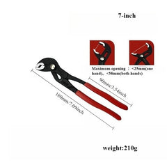 7 10 12 Inch Quick Adjust V Jaw Tongue Groove Pliers Universal Plumbing Pliers Water Pump Pliers for Plumbing Work