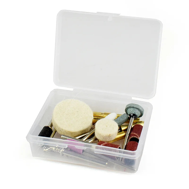 24 Pcs Dremel Accessories Rotary Tools Set Abrasive For Electric Drill Wood Metal Engraving Cutting Grinding Carving Polishing