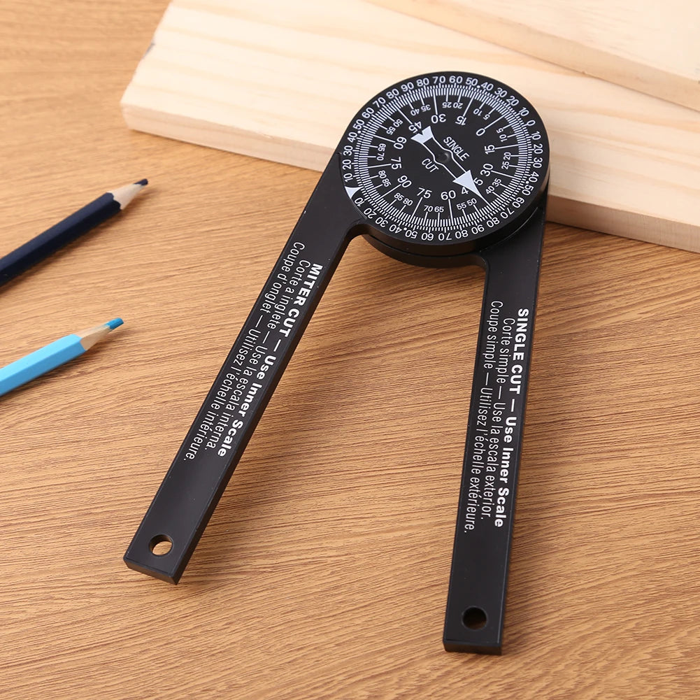 Miter Saw Protractor High Precision 360° Horizontal Angle Finder Woodworking Cutting Positioner for Carpenters Plumbers