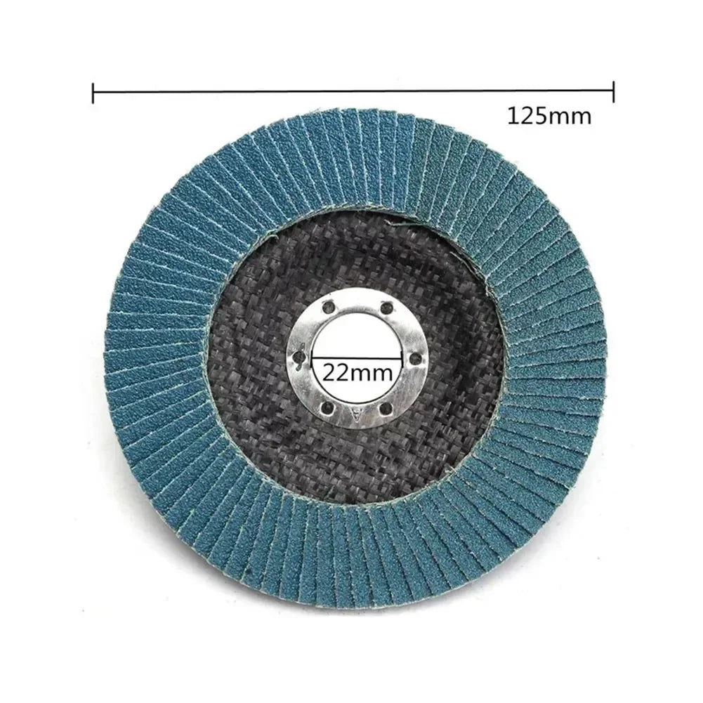 1pcs 125mm Metal Sanding Flap Discs Angle Grinder Wheels 40/ 60/80/120grit Flap Sanding Disc Angle Grinder Grinding Wheel