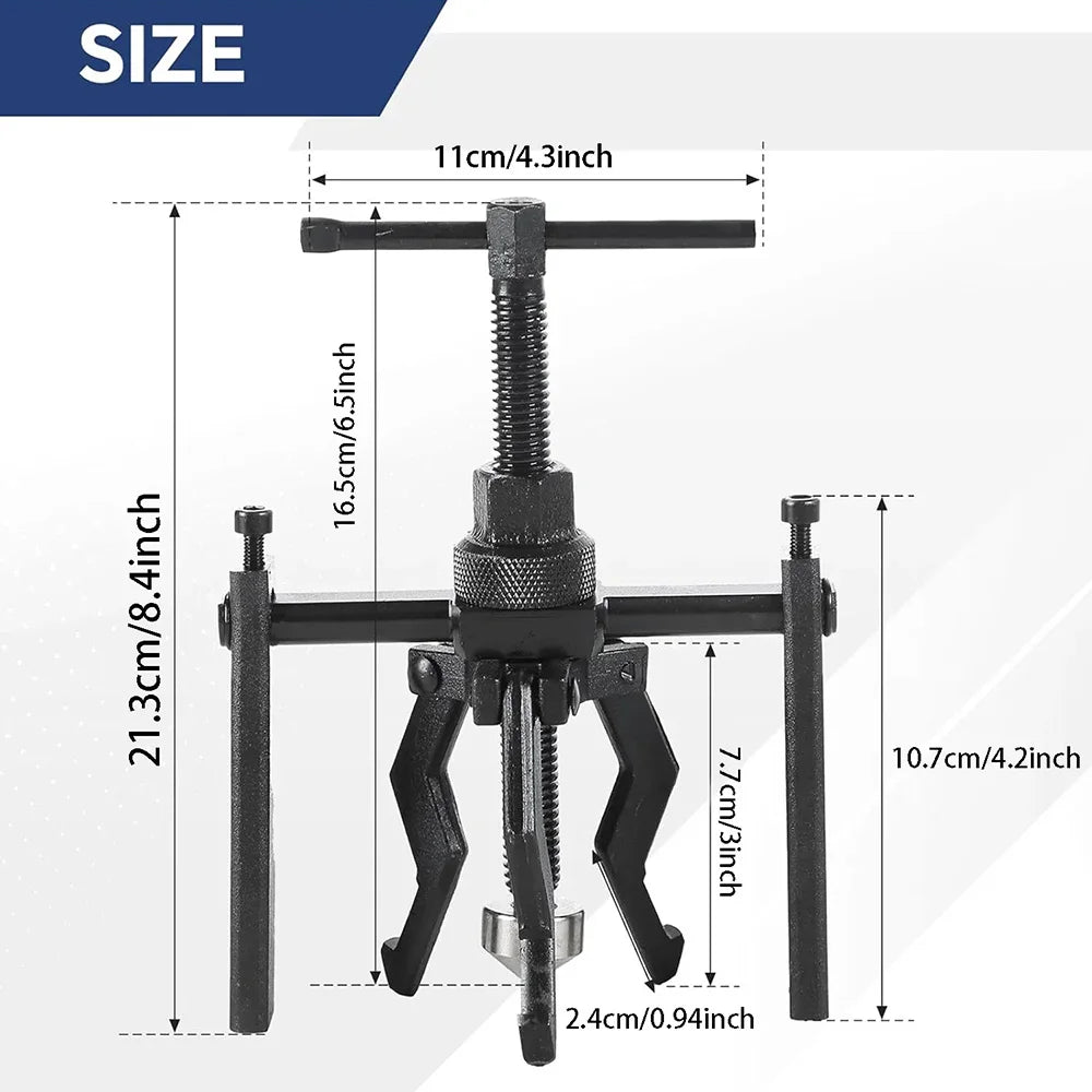 Car Inner Bearing Puller Gear 3-Jaws Extractor Heavy Duty Auto Repair Hand-Held Removal Tool Car Jaw Bearing Puller