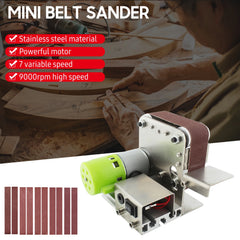 30mm Belt Sander Multifunctional Grinder Electric Belt Sander DIY Polishing Grinding Machine Wood Acrylic Cutter Edges Sharpener