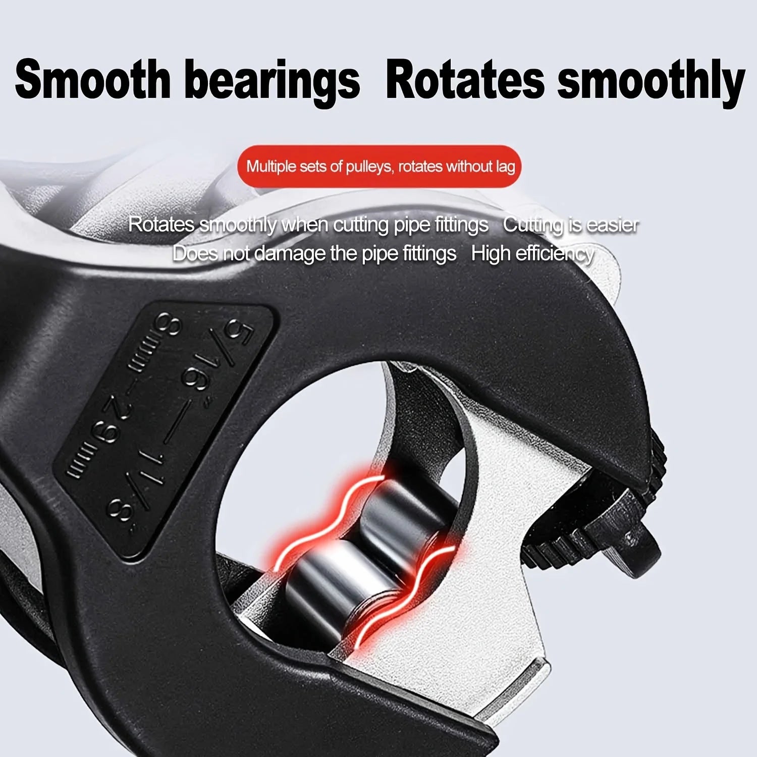 Ratchet Tube Cutter - Versatile Hand Tool for Copper, Aluminum, Iron, Stainless Steel, PPR & PE Pipes