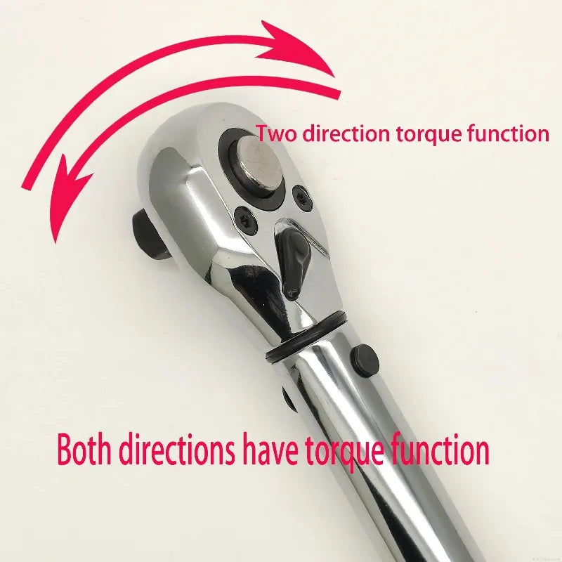 High Accuracy Adjustable Torque Wrench 3/8" Drive Ratchet Wrench for Motorcycle Bicycle Car Repair Professional Hand Tool